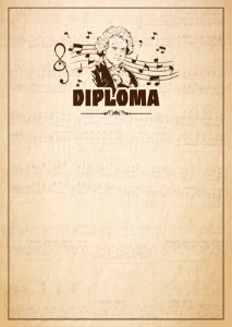 Modello di Diploma «Beethoven»