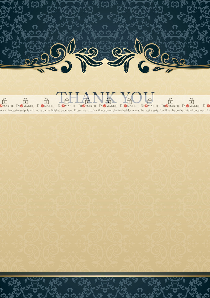 Thank You Card template #430