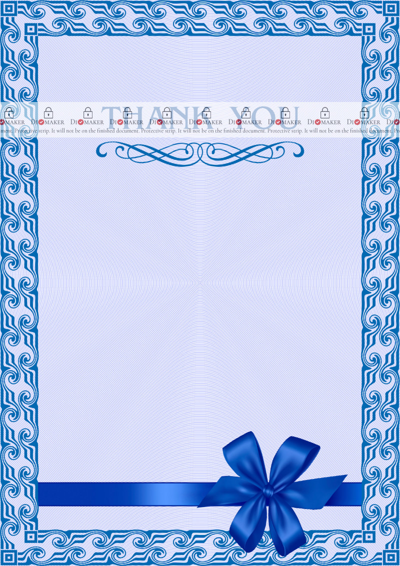 Thank You Card template «Solemn #1»