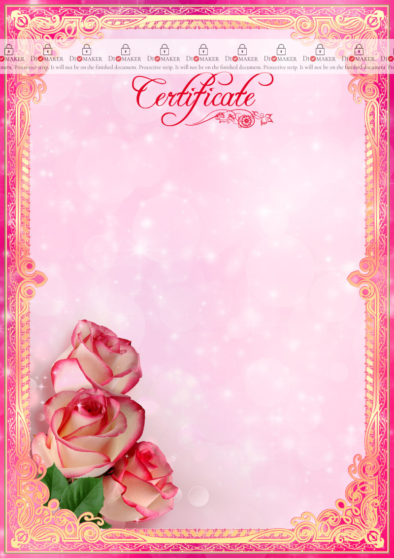 
Certificate template «Delicate flavor»
