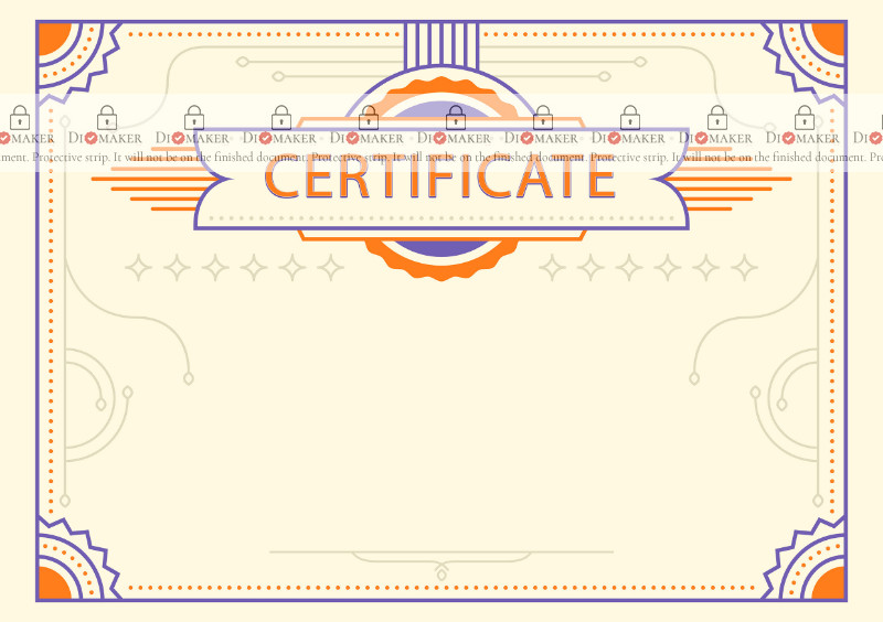 
Certificate template «Amber»