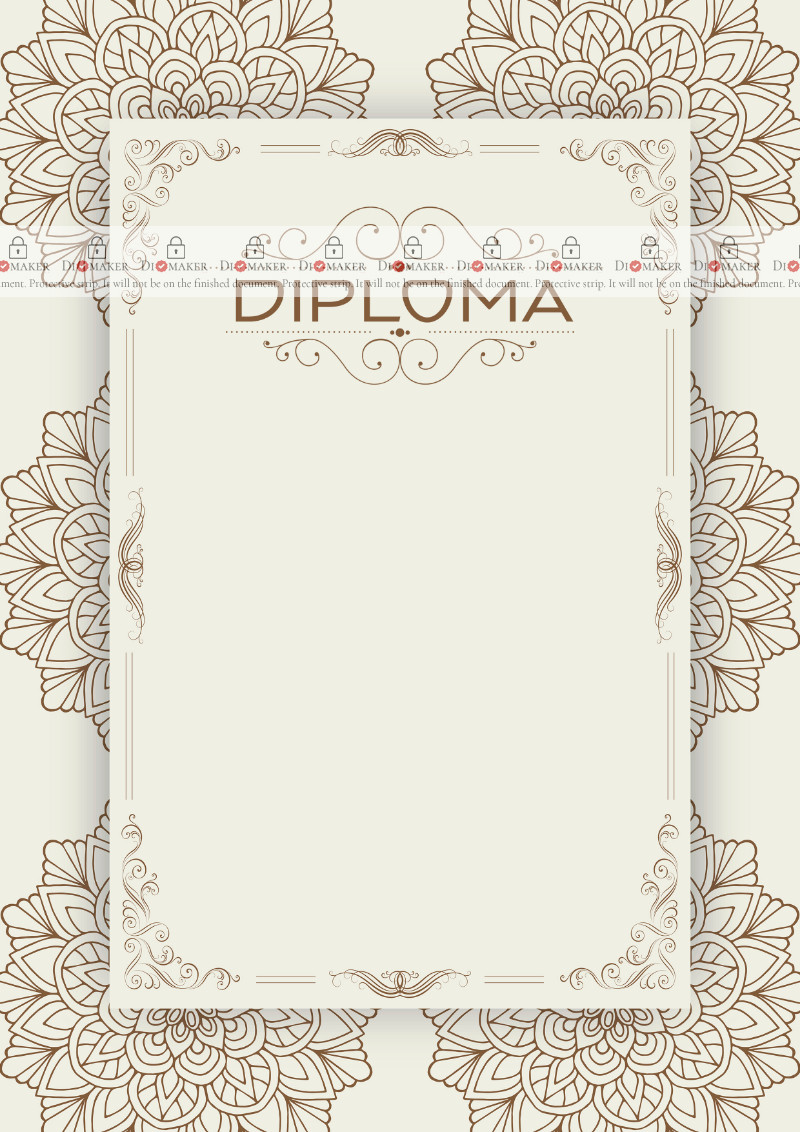 Diploma template «Vintage summer»