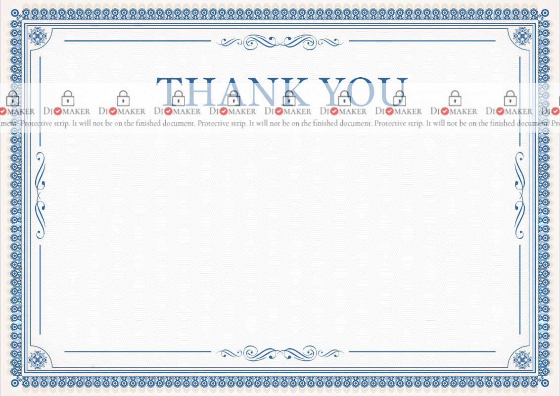 Thank You Card template #435