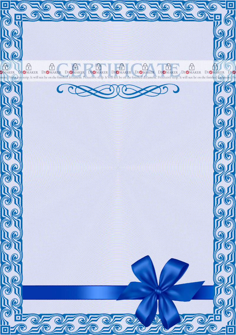 
Certificate template «Solemn #1»
