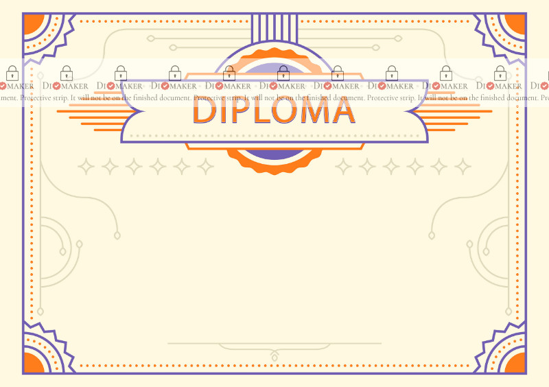 Diploma template «Amber»
