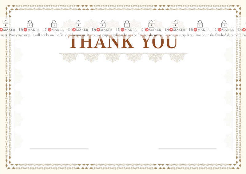 Thank You Card template «Plot»