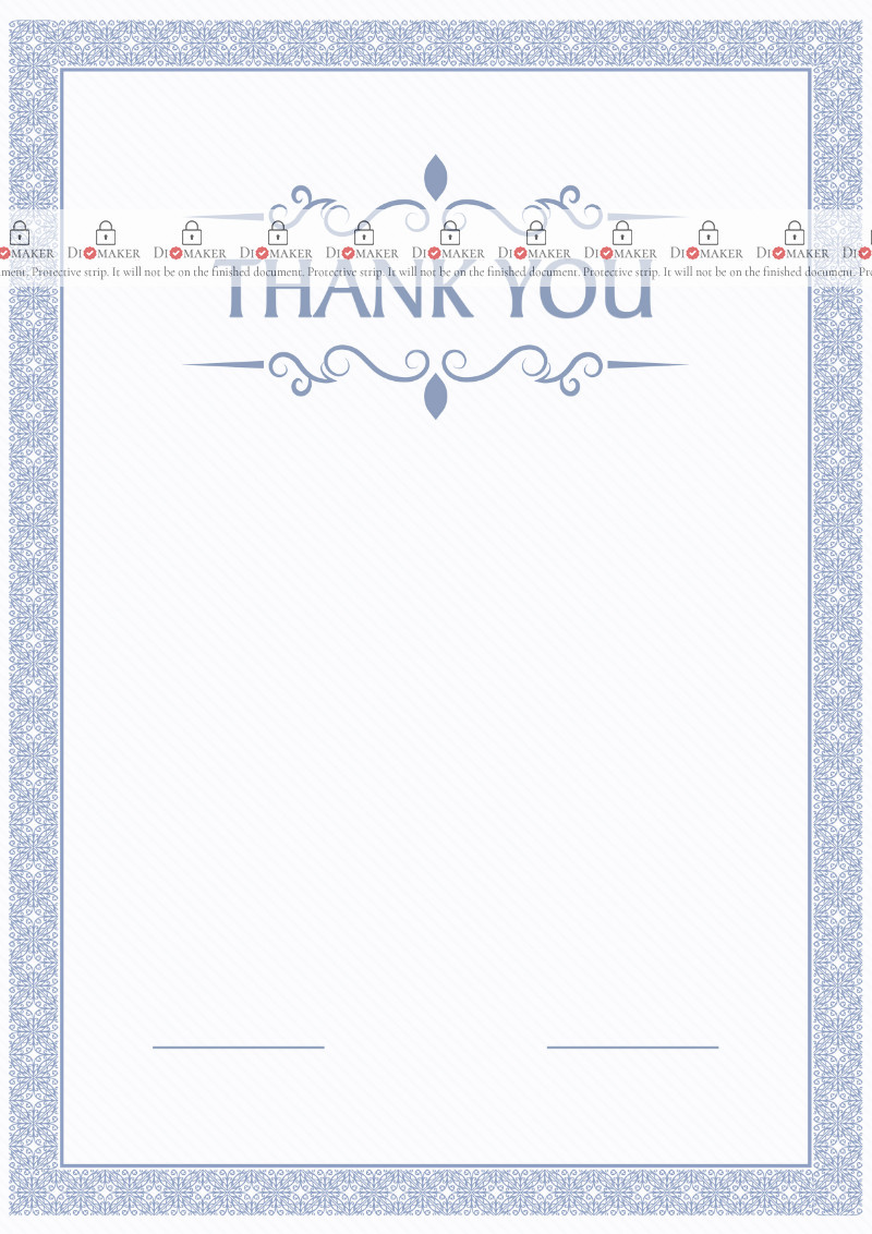 Thank You Card template #418