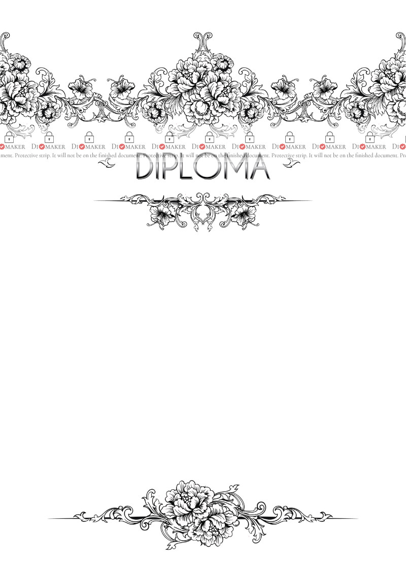 Diploma template «Light breeze»