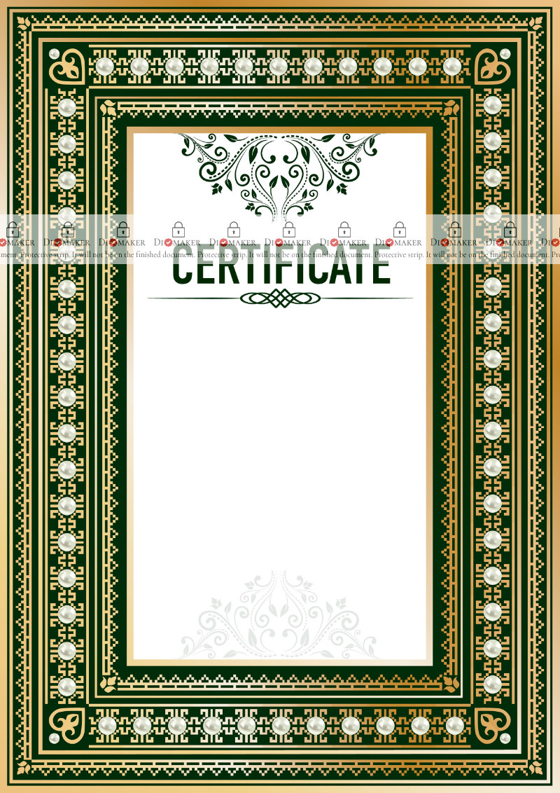 
Certificate template «Renaissance»