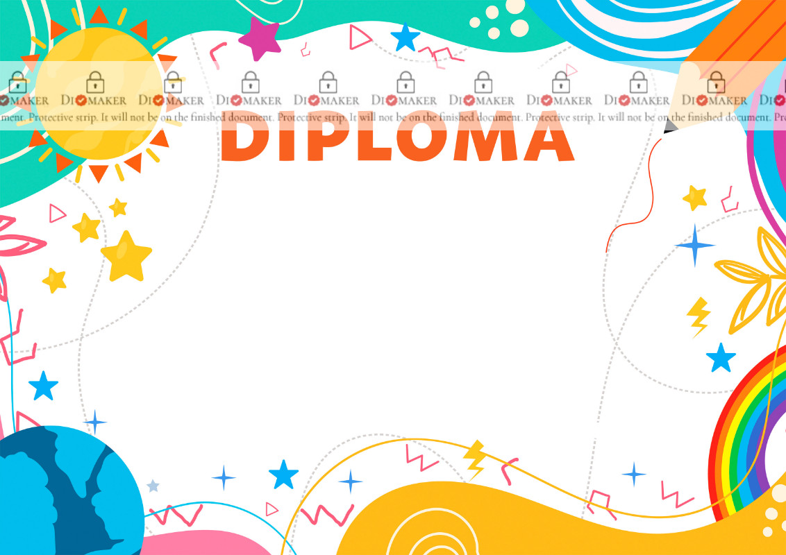 Diploma template #445