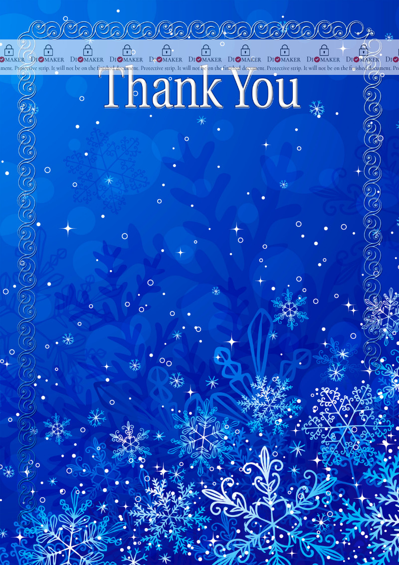 Thank You Card template «Winter»