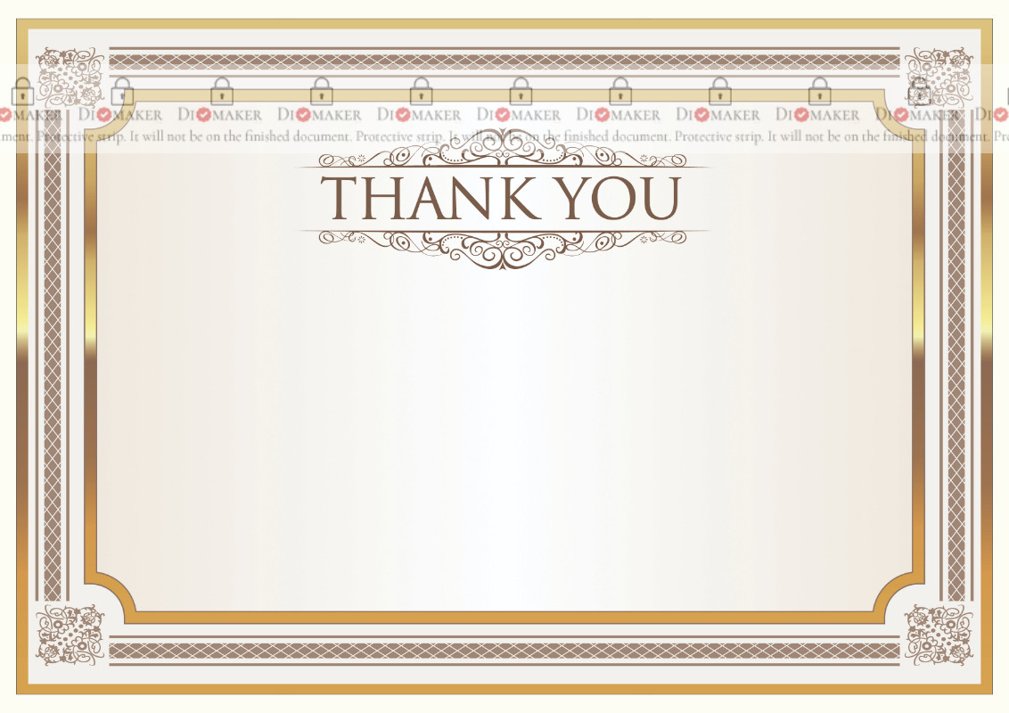 Thank You Card template «Shine» - DiMaker - Templates - Thank You Card