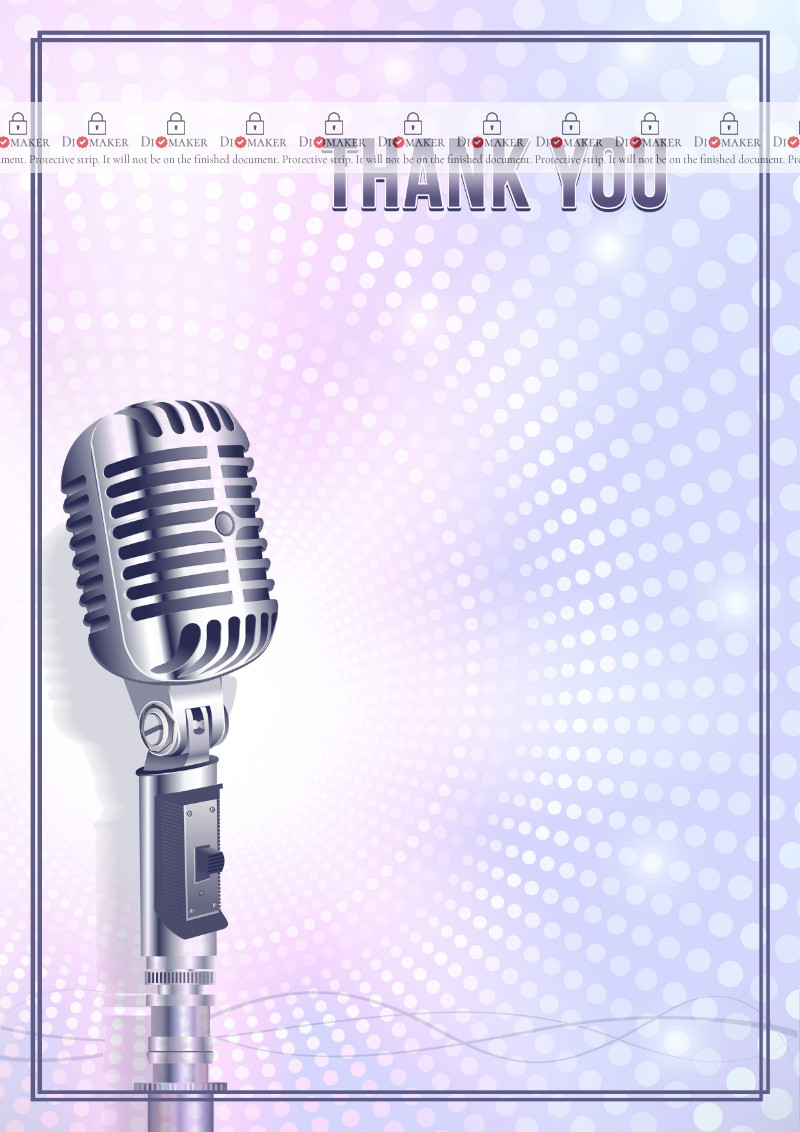Thank You Card template «My voice»