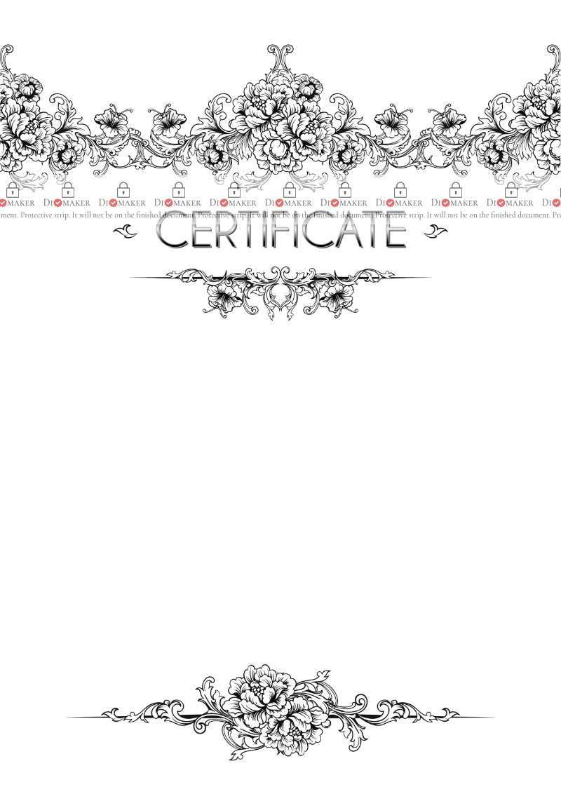 
Certificate template «Light breeze»