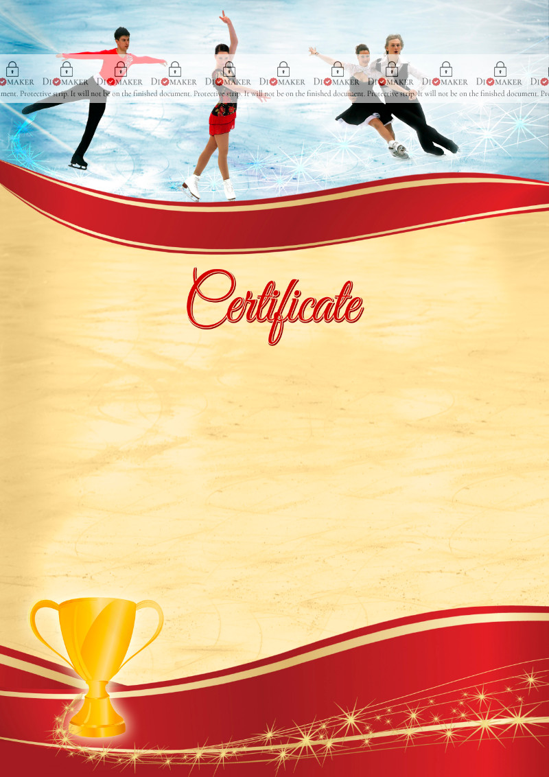 
Certificate template «Figure skating»