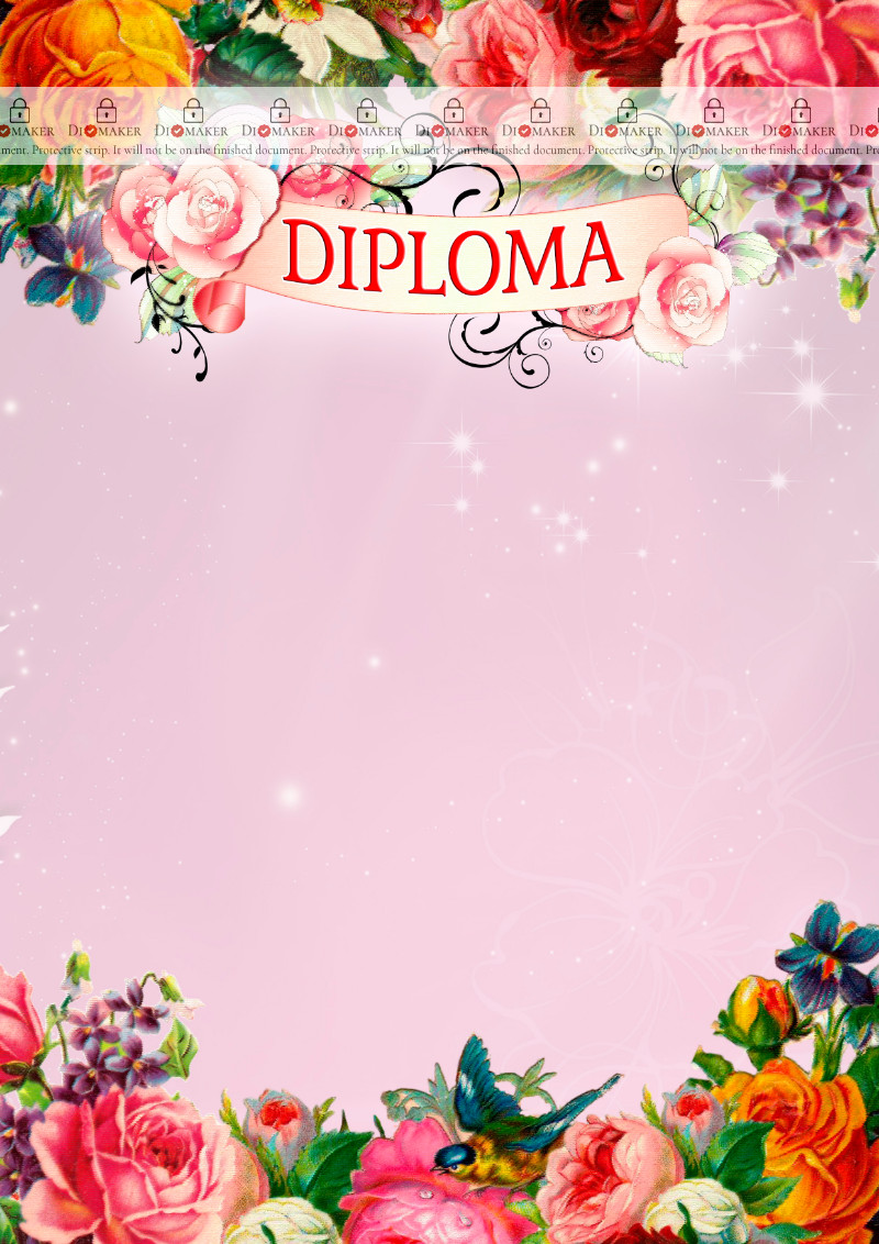 Diploma template «Spring mood»