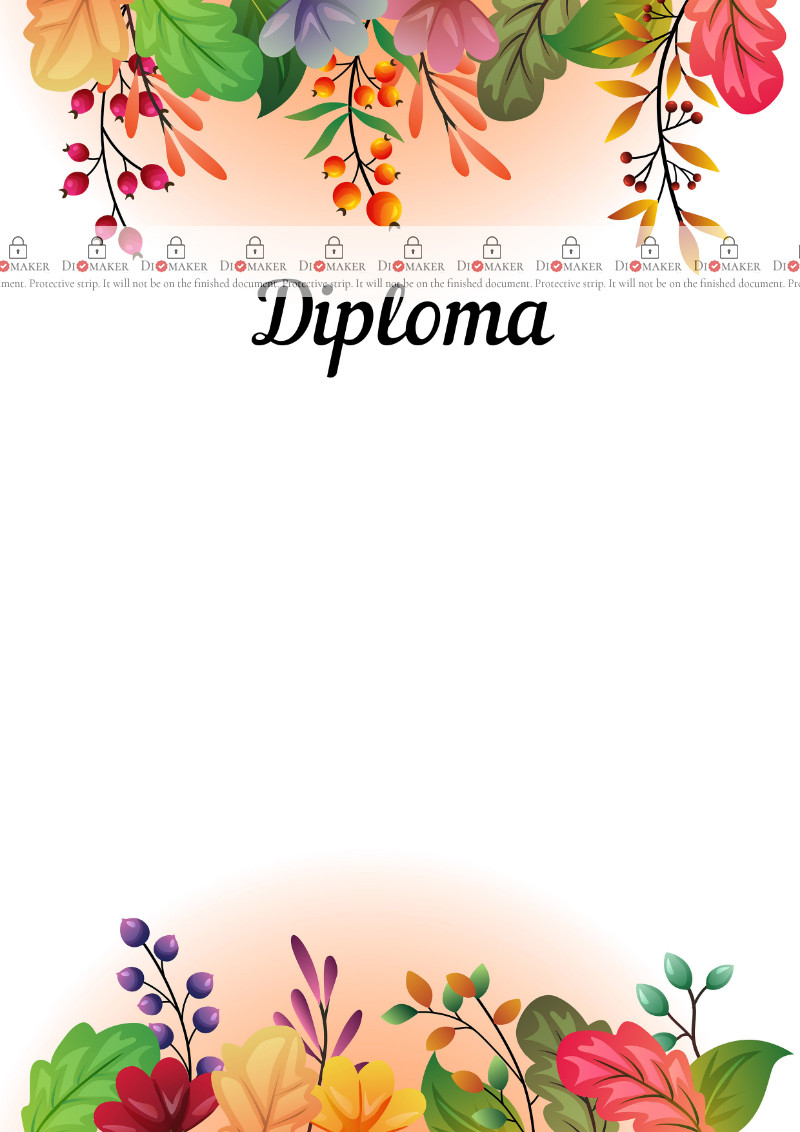 Diploma template «Autumn fairy tale»