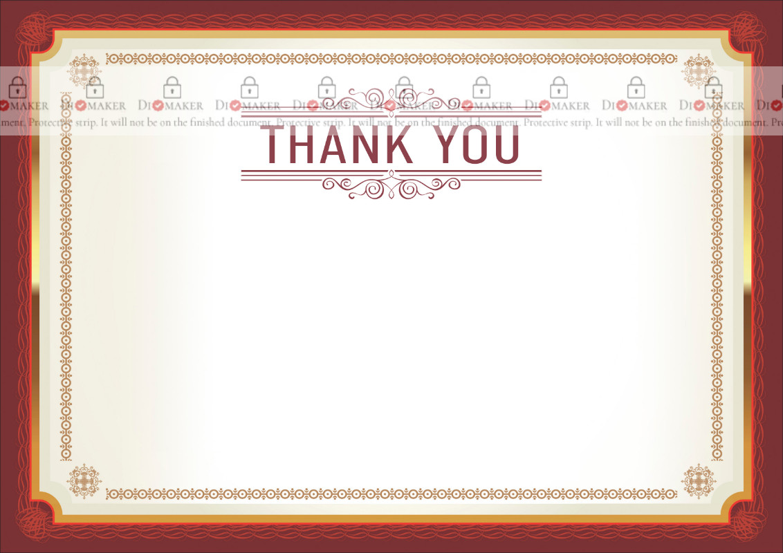 Thank You Card template «Agreement»