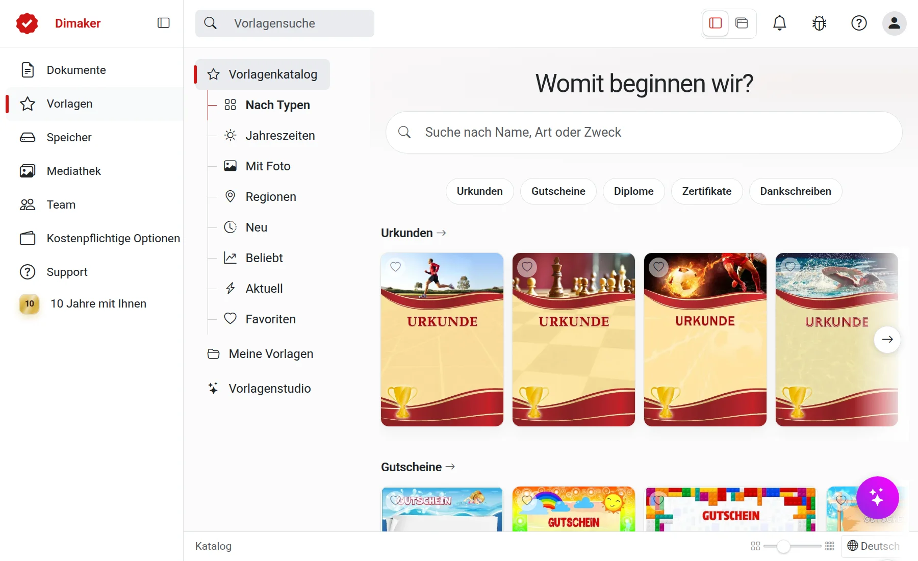 Vorlagenkatalog
