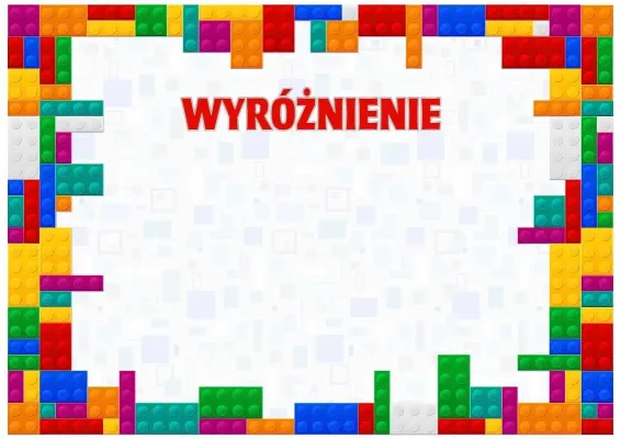 Szablon dziecięcego wyróżnienia «Kolory dzieciństwa»