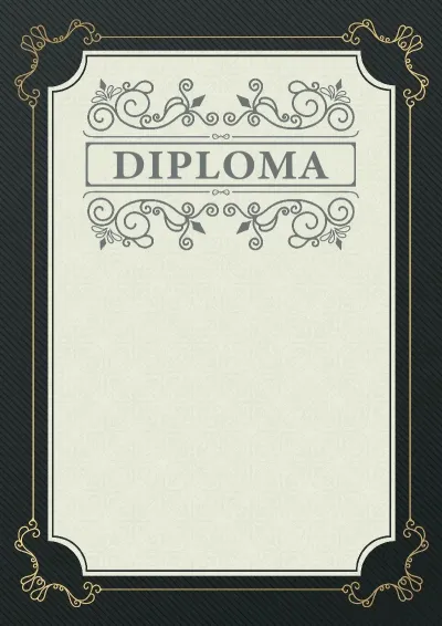 Modello di diploma solenne «Fuga»