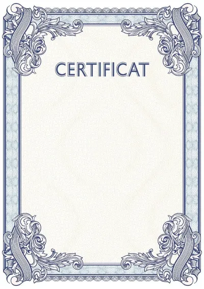 Șablon de certificat solemn nr. 4