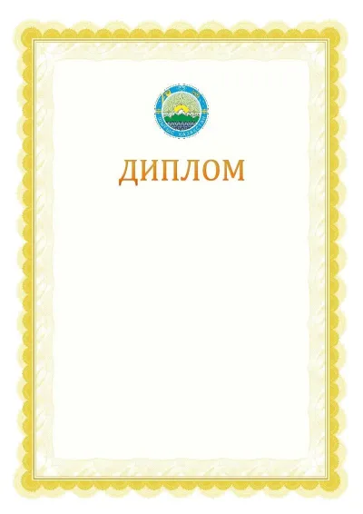 Ресми дипломның №17 үлгісі