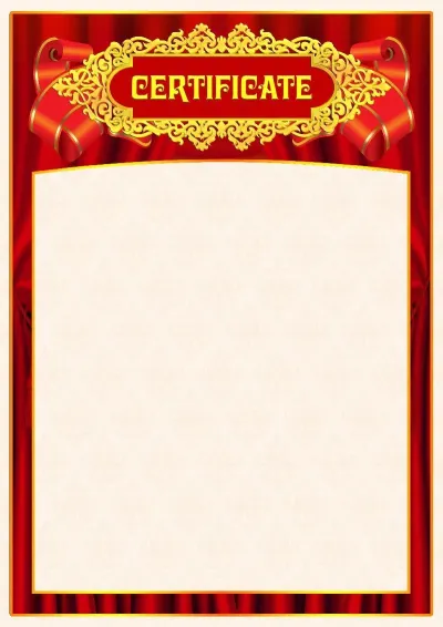 Music Certificate Template 'Inspiration'