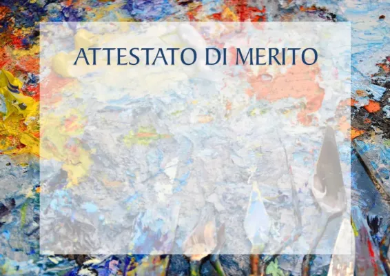 Modello di attestato artistico «Felicità a olio»