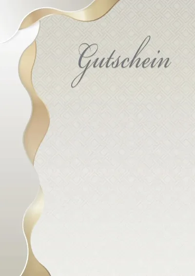 Künstlerische Gutscheinvorlage „Crème brûlée“