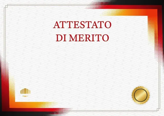 Modello di attestato solenne 'Nocturne'
