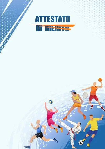 Modello di attestato sportivo «Il movimento è vita»
