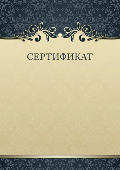 «Жұмбақ өрнек» көркем сертификаттың үлгісі
