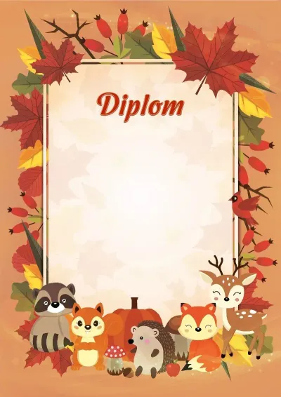 Diplom-Kindervorlage 'Herbstfreunde'
