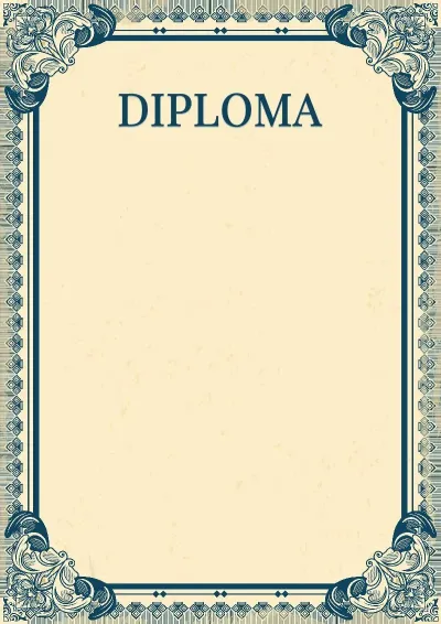 Modello di diploma artistico «Impero»