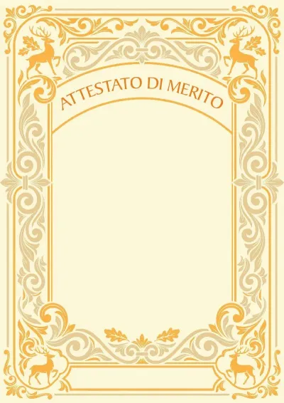 Modello di attestato artistico «Eredità Forestale»
