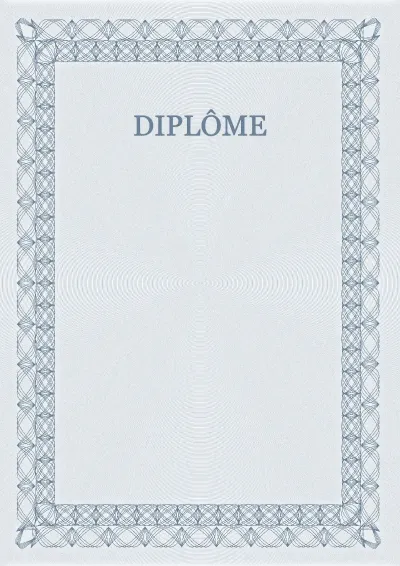 Modèle de diplôme solennel n°5
