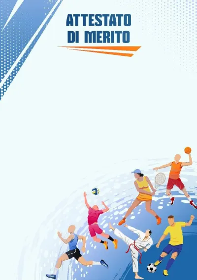 Modello di attestato sportivo «Il movimento è vita»