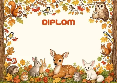 Vorlage für das Kinder-Diplom «Herbstmärchen»
