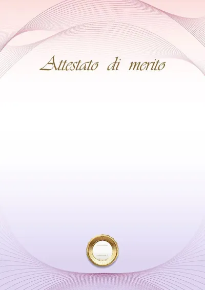 Modello di attestato solenne «Alba»