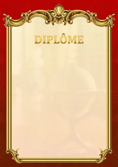 Modèle de diplôme scolaire «Empire»