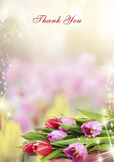 Artistic Letter of Appreciation Template 'Spring Bouquet'