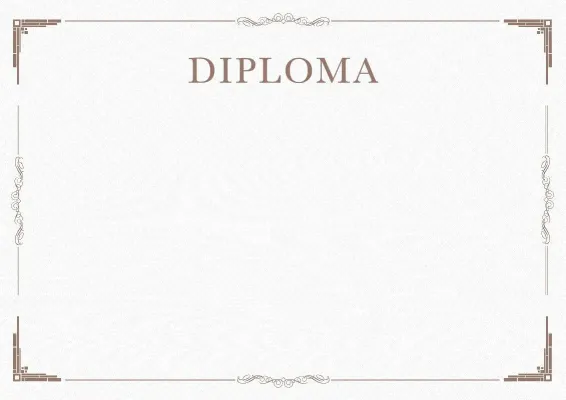 Elegant diploma template 'Minimalism'