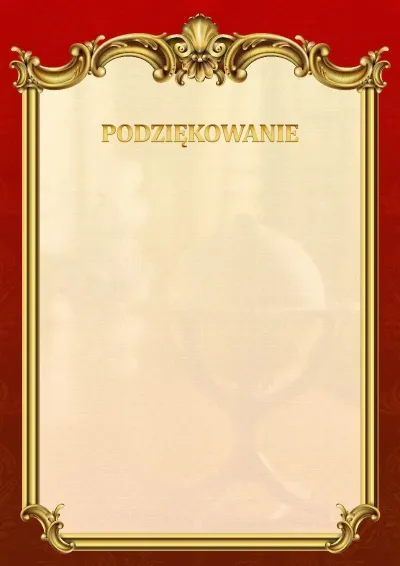 Szablon szkolnego podziękowania «Empire»