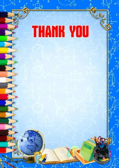 Letter of Appreciation Template 'Schooldays'