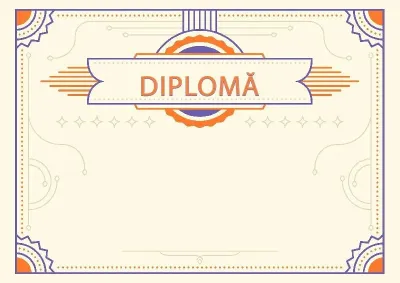 Șablon pentru diplomă solemnă «Yantar»