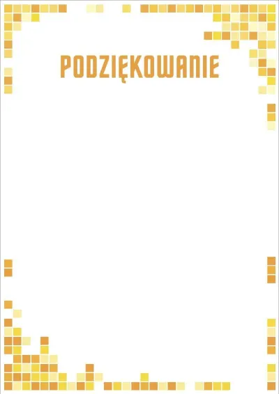 Szablon artystycznego podziękowania «Mozaika słońca»