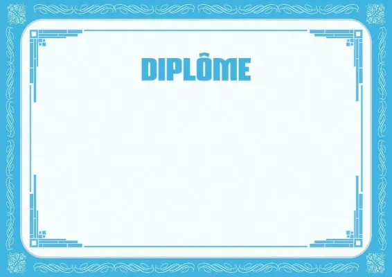 Modèle de diplôme solennel «Matin d'hiver»