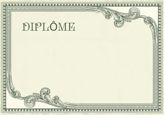 Modèle de diplôme « Prestige Vintage »