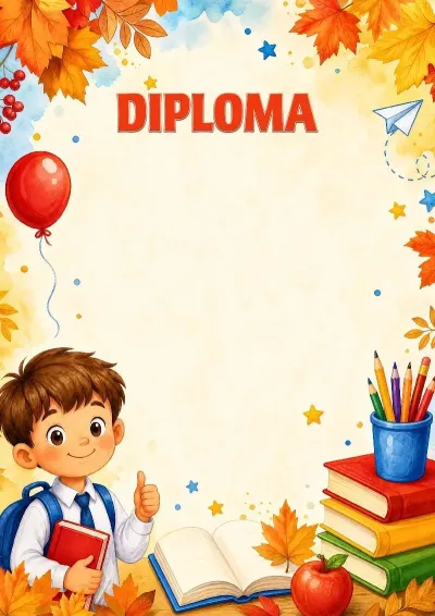 Modello di diploma scolastico «Il sentiero della conoscenza»